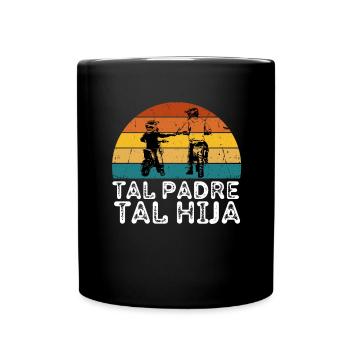 Tal Padre Tal Hijo Motocross Moto Desporte - Tasse einfarbig - Schwarz - Vorne