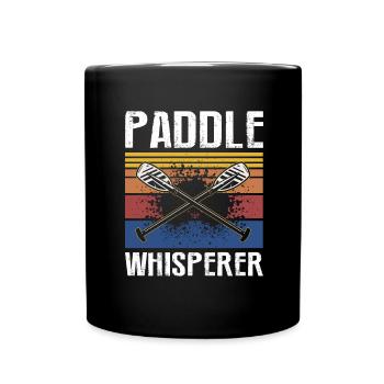 Dragon Boat Paddling for Dragon Boat Race Festival - Full Colour Mug - black - Front
