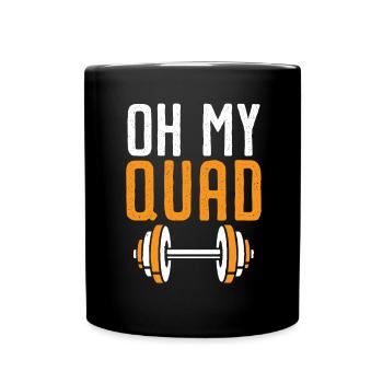 Oh mon quad trainer gym d’haltérophilie fi - Mug uni - noir - Devant