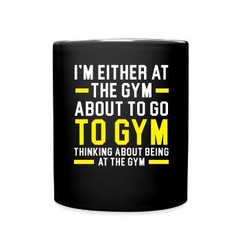 Entraîneur Musculation Haltérophilie Gym Fi - Mug uni - noir - Devant