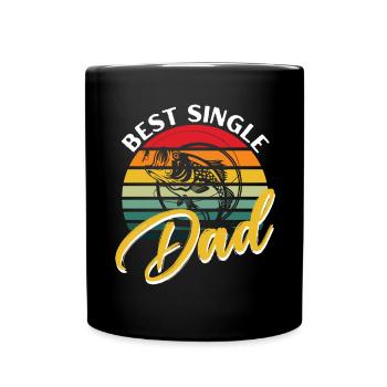 Bester alleinerziehender Vater -. - Tasse einfarbig - Schwarz - Vorne