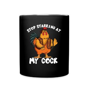 Arrête de jouer à ma bite I Farmer Farmer Funny - Mug uni - noir - Devant