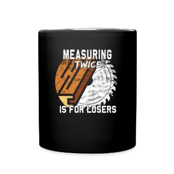 Flooring carpet installers - Full Colour Mug - black - Front