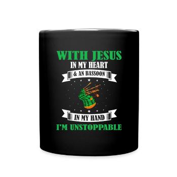 Bagpipes for pipers and Scots - Full Colour Mug - black - Front