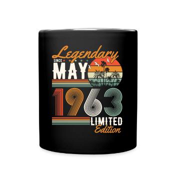 Mai 1963 Vintage Retro Anniversaire - Mug uni - noir - Devant
