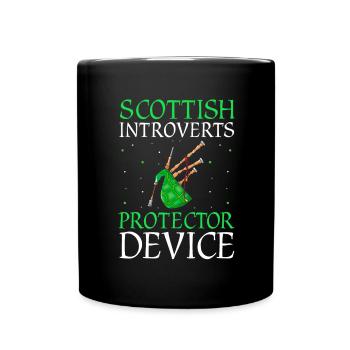 Conception de cornemuse pour Scotland Pride et cornemuse - Mug uni - noir - Devant