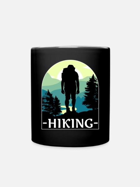 Hikers design hiking - Full Colour Mug - black