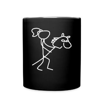 Hobby Horse Hobby Horsing - Tasse einfarbig - Schwarz - Vorne