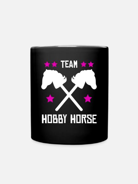 Hobby Horse Team Hobby Horsing - Tasse einfarbig - Schwarz
