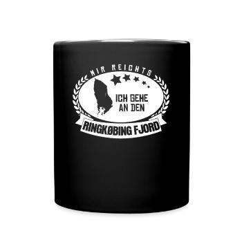 Ringkøbing Fjord Dänemark - Tasse einfarbig - Schwarz - Vorne
