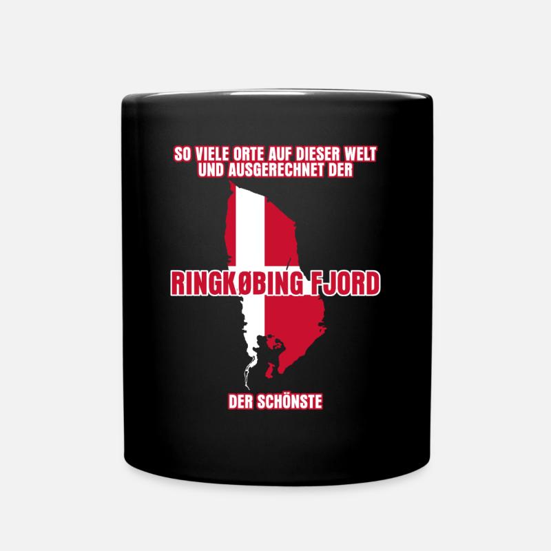 Ringkøbing Fjord in Dänemark - Tasse einfarbig - Schwarz
