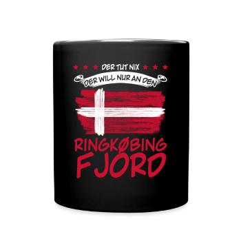 Ringkøbing Fjord lustig Dänemark - Tasse einfarbig - Schwarz - Vorne