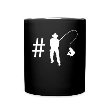 Hashtag - Fishing - - Full Colour Mug - black - Front