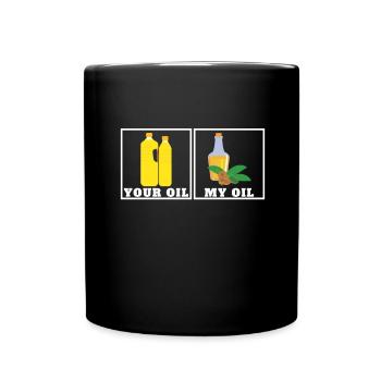 Superfood Flax Oil - Tasse einfarbig - Schwarz - Vorne