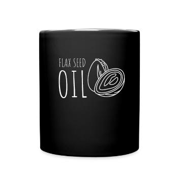 Superfood Flax Oil - Tasse einfarbig - Schwarz - Vorne