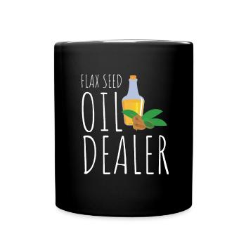 Superfood Flax Oil - Tasse einfarbig - Schwarz - Vorne