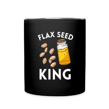 Superfood Flax Oil - Tasse einfarbig - Schwarz - Vorne