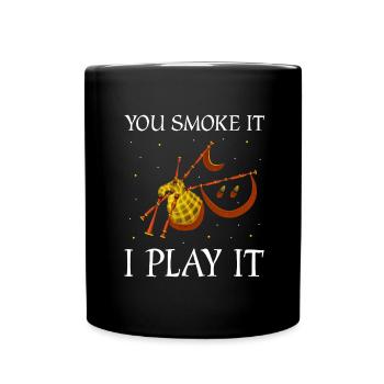 Conception de cornemuse pour Scotland Pride et cornemuse - Mug uni - noir - Devant