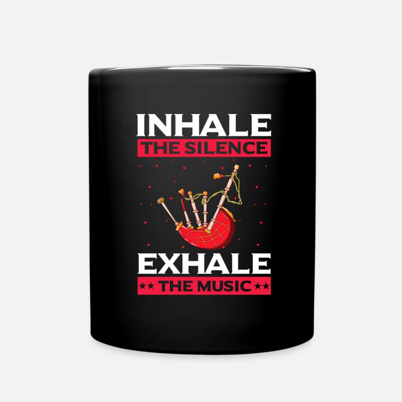 Cornemuse pour instructeurs de cornemuse et cornemuse - Mug uni - noir