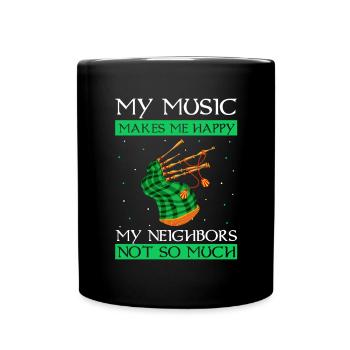 Citation de cornemuse pour un écossais et un musicien de cornemuse - Mug uni - noir - Devant