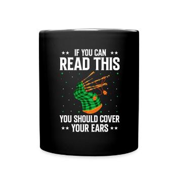 Citation de professeur de cornemuse et joueurs de cornemuse - Mug uni - noir - Devant