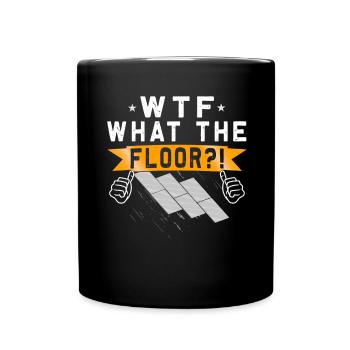 Installateur de revêtements de sol - Mug uni - noir - Devant