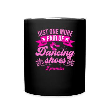 Tanzen Spruch Ballsaal Paartanz Tanz Tanzfläche - Tasse einfarbig - Schwarz - Vorne