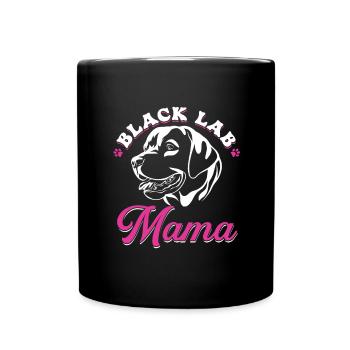 Black Lab Mama Labrador Retriever Dog Owner Gift - Full Colour Mug - black - Front
