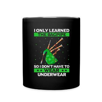 Citation de cornemuse pour les musiciens écossais et de cornemuse - Mug uni - noir - Devant