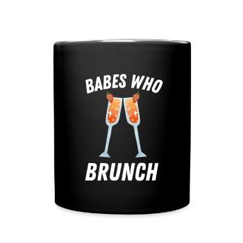 Babes Who Brunch Squat - Tasse einfarbig - Schwarz - Vorne