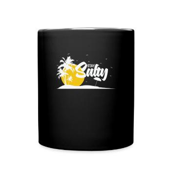 Séjour Salty Palm Beach Tree Vacances - Mug uni - noir - Devant