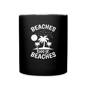 Plages Boire Plages Palmier Vacances - Mug uni - noir - Devant