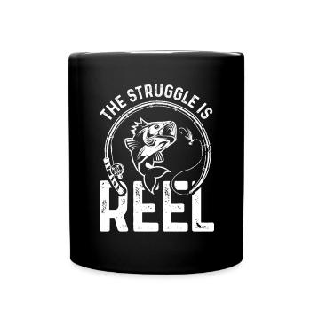 Der Kampf ist die Rolle - Tasse einfarbig - Schwarz - Vorne