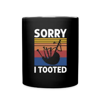 Bagpipes for pipers and Scots - Full Colour Mug - black - Front