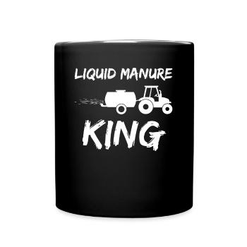 Farmer Farmers Driving manure Farmer - Full Colour Mug - black - Front