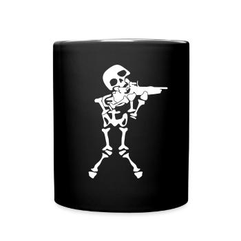 Sport shooter skeleton shooting club - Full Colour Mug - black - Front