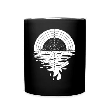 Sport shooter target shooting club - Full Colour Mug - black - Front