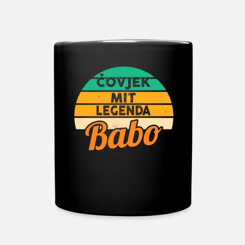 Babo Bosnien Vater Bosnischer Papa Balkan Bosna - Tasse einfarbig - Schwarz