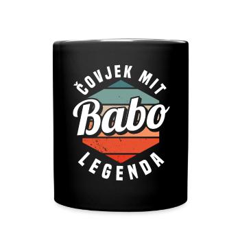 Babo Bosnien Vater Bosnischer Papa Balkan Bosna - Tasse einfarbig - Schwarz - Vorne