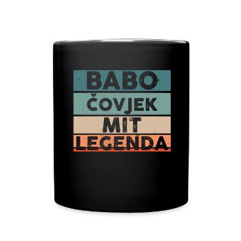 Babo Bosnien Vater Bosnischer Papa Balkan Bosna - Tasse einfarbig - Schwarz - Vorne