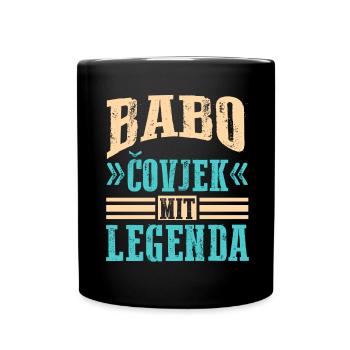 Babo Bosnien Vater Bosnischer Papa Balkan Bosna - Tasse einfarbig - Schwarz - Vorne