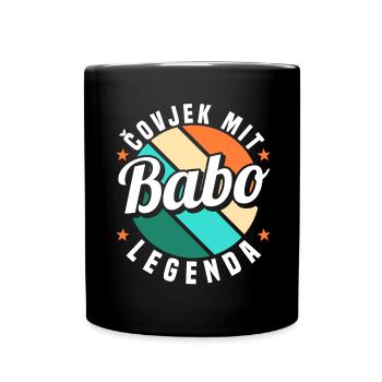Babo Bosnien Vater Bosnischer Papa Balkan Bosna - Tasse einfarbig - Schwarz - Vorne