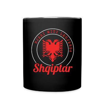 Albanien Njeri Miti Legjenda - Shqiptar Sqip - Tasse einfarbig - Schwarz - Vorne