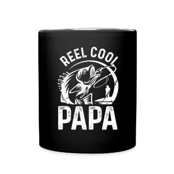 Roll Cool Papa - Mug uni - noir - Devant