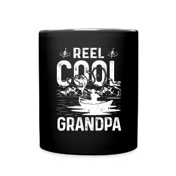 Rolle Cooler Opa - Tasse einfarbig - Schwarz - Vorne