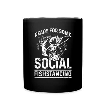 Prêt pour quelques danses sociales de poissons - Mug uni - noir - Devant