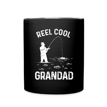 Rolle Cooler Opa - Tasse einfarbig - Schwarz - Vorne