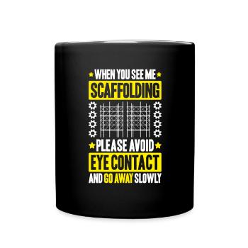 Scaffolding Scaffolding Scaffolder - Full Colour Mug - black - Front