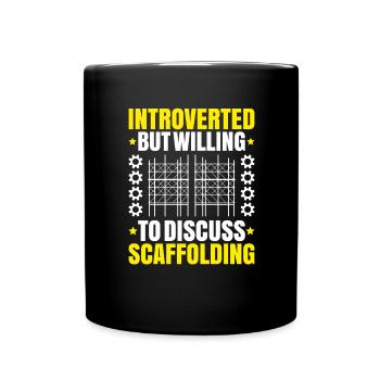 Scaffolding Scaffolding Scaffolder - Full Colour Mug - black - Front