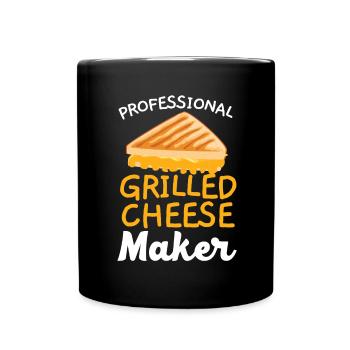 Professional grilled cheese maker Cheesy - Full Colour Mug - black - Front